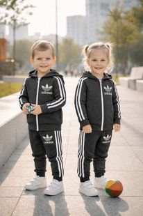 Спортивний костюм дитячий двійка графіт 111212 фото