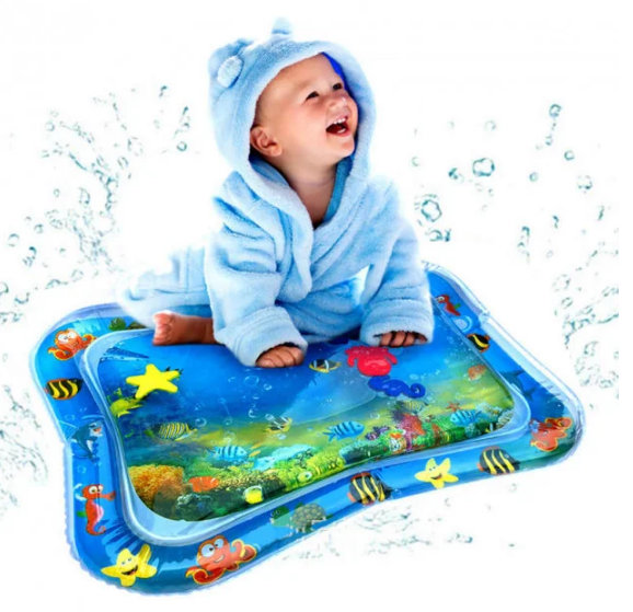 Надувной игровой развивающий детский коврик AIR PRO / коврик водный / напольный коврик для малышей 66*50 см 1125 фото
