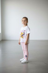Костюм дитячий футболка + лосини рожеві 111215 фото