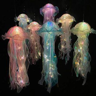 Светящийся декор Медуза на батарейках Jellyfish lamp AND HA-113 2053675 фото