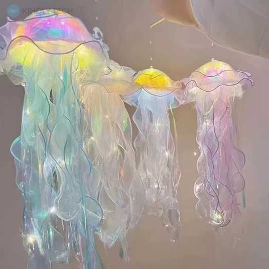 Светящийся декор Медуза на батарейках Jellyfish lamp AND HA-113 2053675 фото