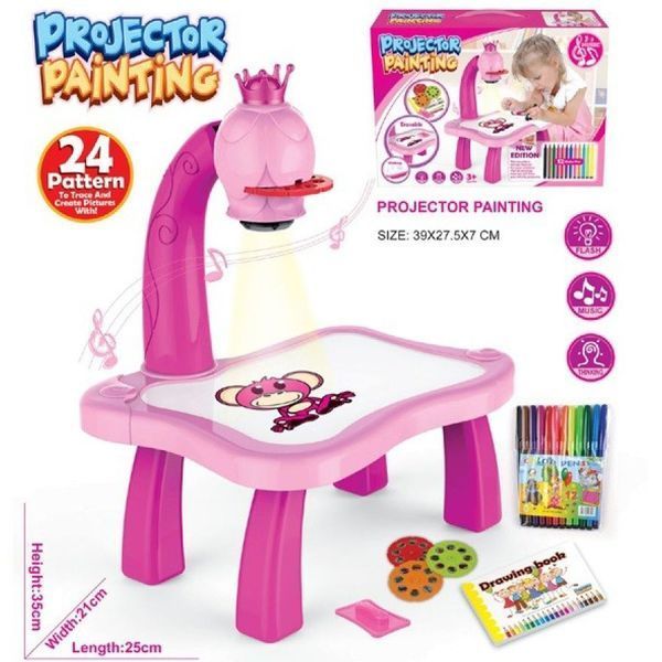 Детский стол проектор для рисования с подсветкой Projector Painting 24 Детали 50900000002 фото