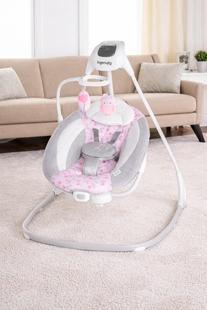 Электронные качели / Детские качели-шезлонг Ingenuity SimpleComfort 2в1 / Укачивающий центр для детей 6 скоростей 5094801 фото