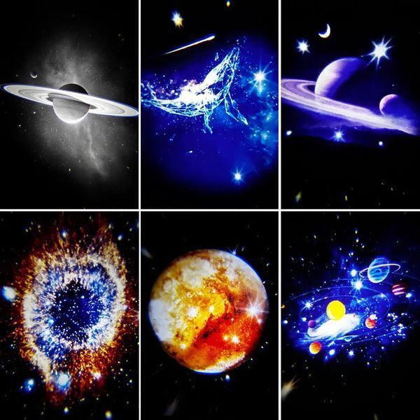 Проектор звездного неба Galaxy Projector 12 слайдов / Домашний планетарий 12 галактик + пульт ДУ G6879 фото