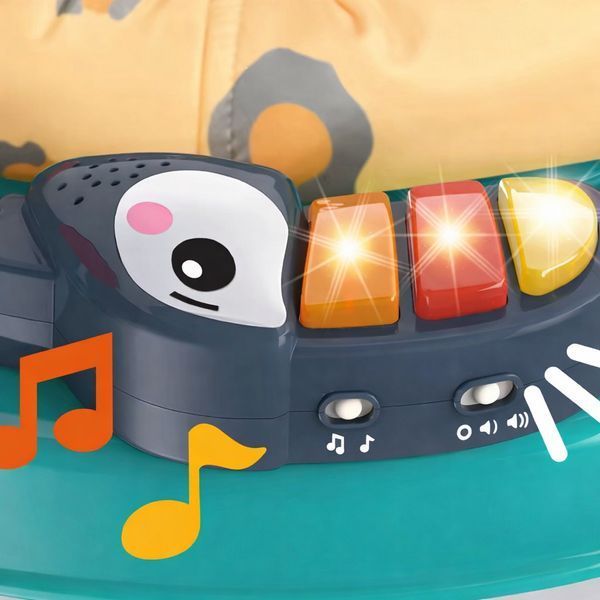 Детский игровой центр Fisher-Price Jumperoo с подсветкой и звуком / Развивающий игровой джемпер Бежевый 5094773/1 фото