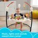 Детский игровой центр Fisher-Price Jumperoo с подсветкой и звуком / Развивающий игровой джемпер Бежевый 5094773/1 фото 7