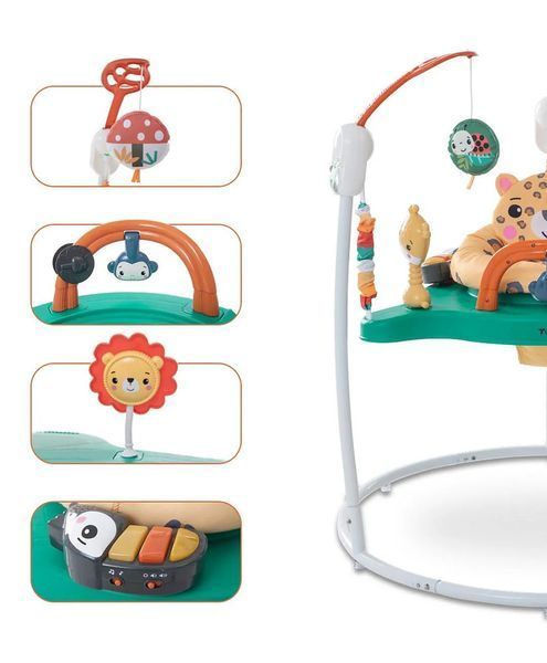 Детский игровой центр Fisher-Price Jumperoo с подсветкой и звуком / Развивающий игровой джемпер Зеленый 5094773/2 фото