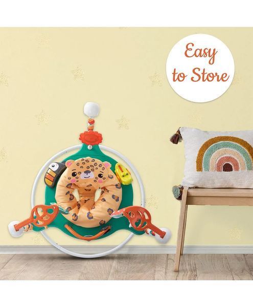 Детский игровой центр Fisher-Price Jumperoo с подсветкой и звуком / Развивающий игровой джемпер Зеленый 5094773/2 фото