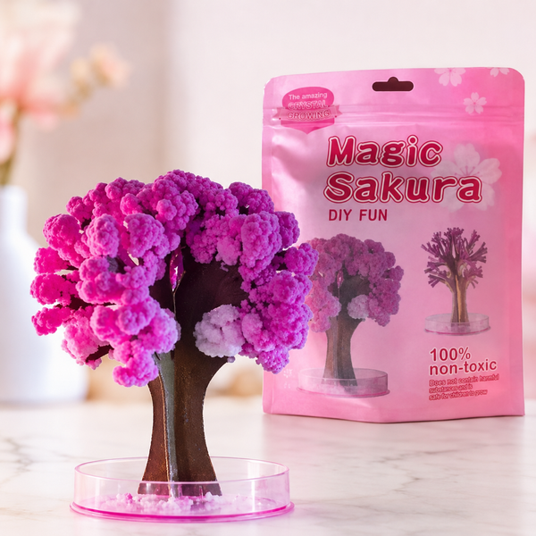 Штучна квітка сакури Magic Sakura / Творчий набір для вирощування кристалів G0564 фото