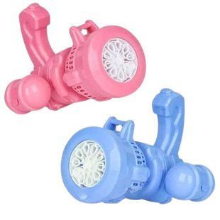 Дитячий кулемет генератор мильних бульбашок від батарейок Bubble machine toy 2053407 фото