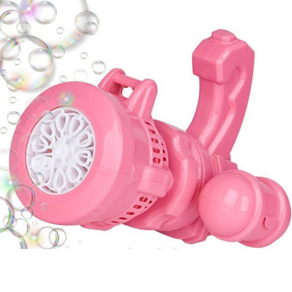 Дитячий кулемет генератор мильних бульбашок від батарейок Bubble machine toy 2053407 фото