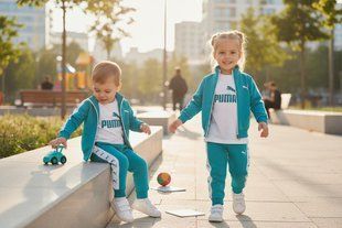 Костюм трійка "Пум" з футболкою БІРЮЗА 111152/110 фото