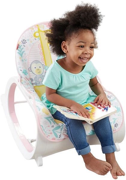 Дитяче крісло-гойдалка Fisher Price / Дитячий шезлонг з музичною підвіскою та регульованою спинкою 5094769 фото