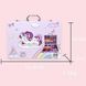 Набор для рисования в кейсе 128 предметов Розовый MA797pink фото 6